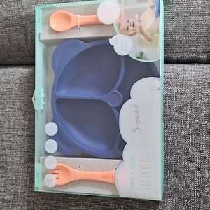 Owl & Coo Baby Silicone Feeding Set